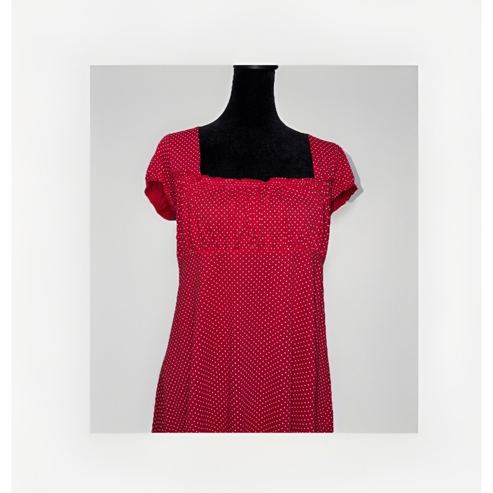 Taylor Swift x LEI Collab Red Polka Dot Sundress Dress Cutout Back Tie Size XL